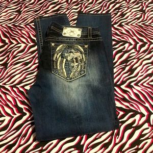 Miss Me Mid-Rise Easy Skinny size 33